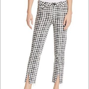 Paige Hoxton Ankle Straight Gingham Jean size 30